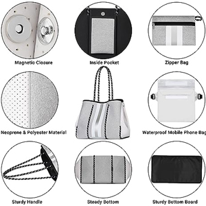 large neoprene beach bag