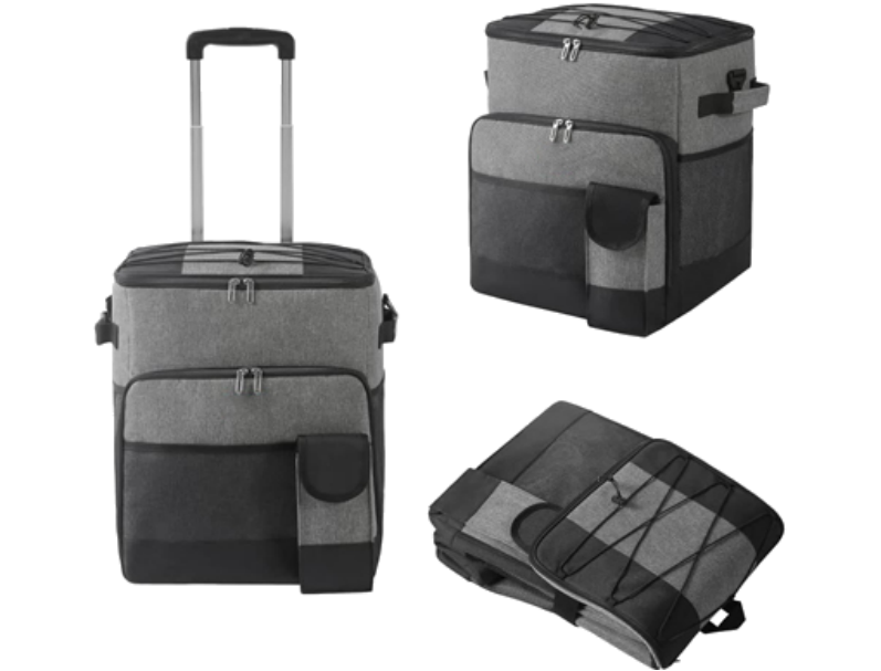 insulated rolling tote