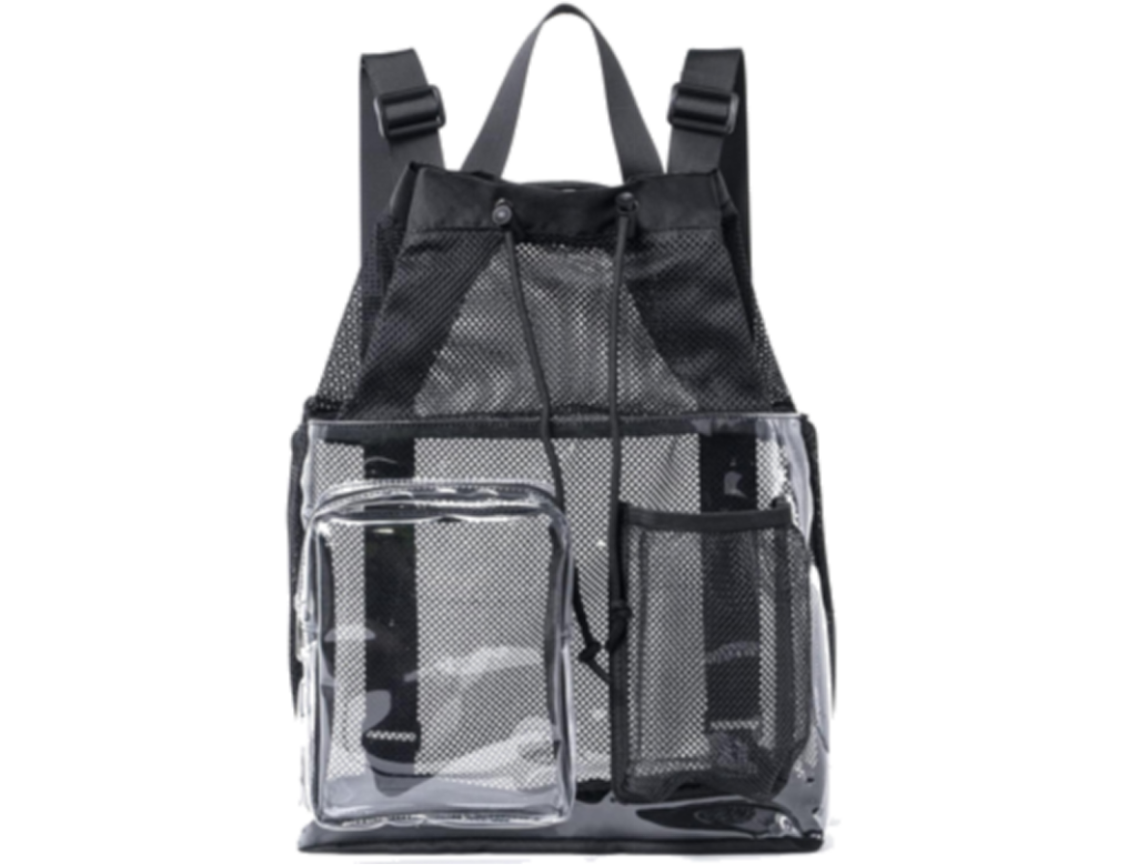 clear drawstring bags