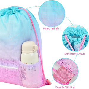 large mesh drawstring bags