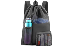 mesh drawstring backpack