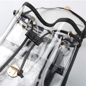 clear drawstring bags