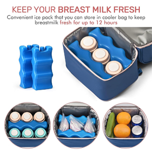 breast pump and cooler bag