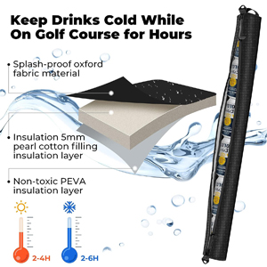 beer sleeve for golf bags