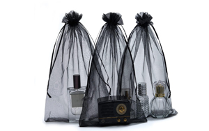 white satin drawstring bags
