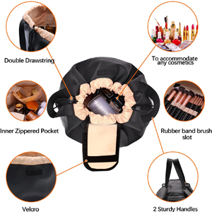 small drawstring makeup bag
