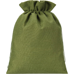 white drawstring bag