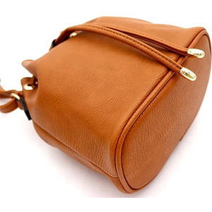 leather drawstring bag
