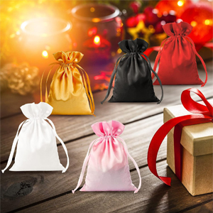 satin drawstring bags large