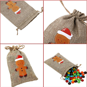 burlap drawstring bags