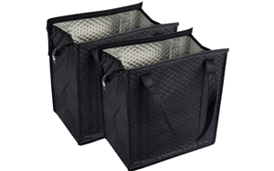 insulated shopping bags with zipper