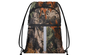 camo drawstring bag