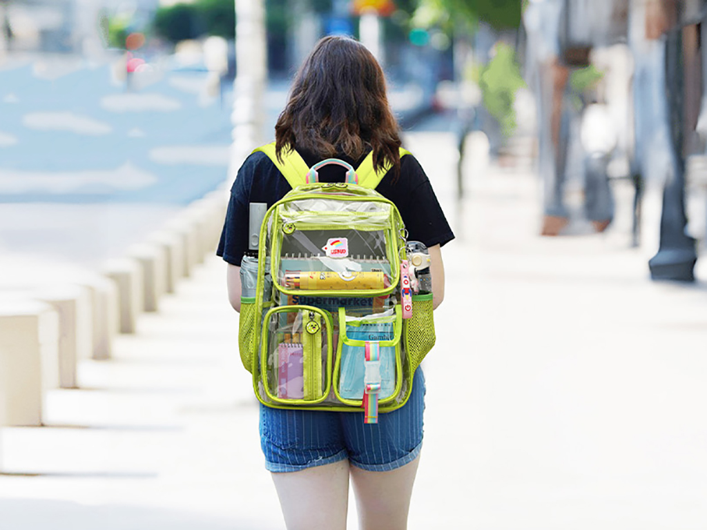 clear backpack