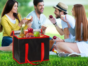 insulated grocery bag with zipper
